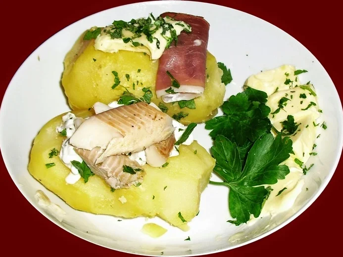 Rezept: Mein Pellkartoffel-Snack Bild Nr. 3 Mein Pellkartoffel-Snack - Rezept - Bild Nr. 3