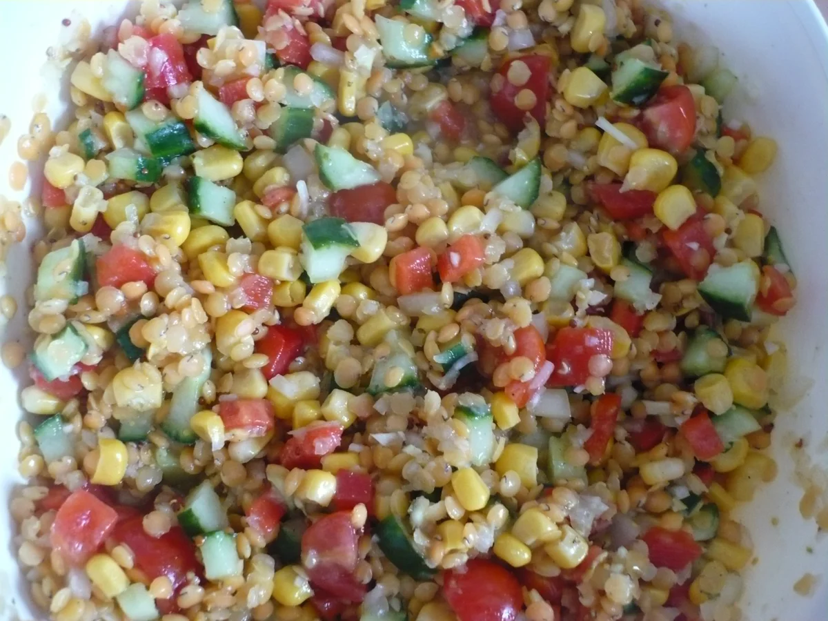 Forellenfilet mit Linsensalat - Rezept - Bild Nr. 14390