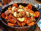 Sambal mit gebackenen Zucchini und Peperonistreifen - Rezept - Bild Nr. 14383