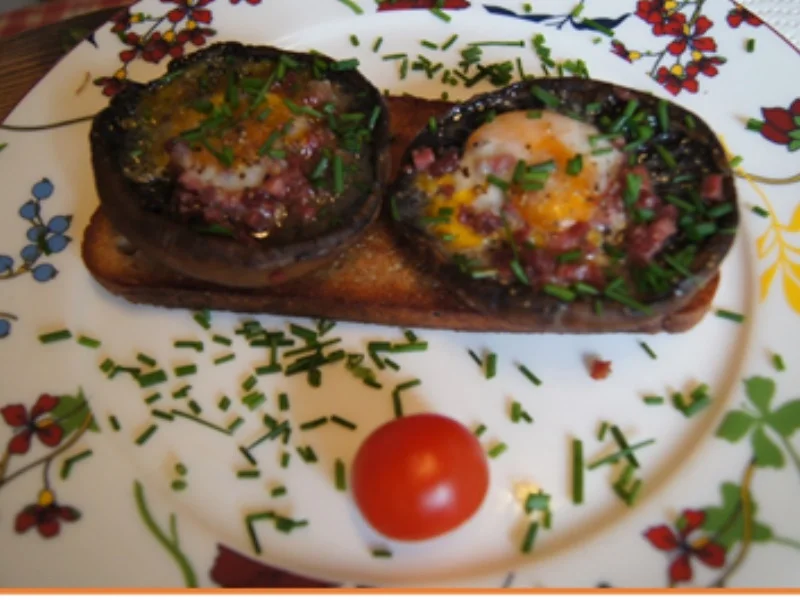 Porto Bello auf krossen Bauernbrot - Rezept - Bild Nr. 14411