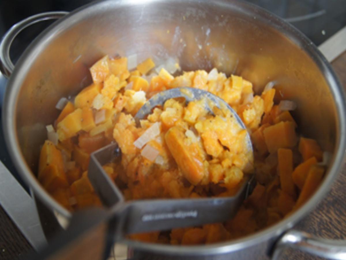 Ofen-Backfisch mit Bluccoli und Süßkartoffelstampf - Rezept - Bild Nr. 14398