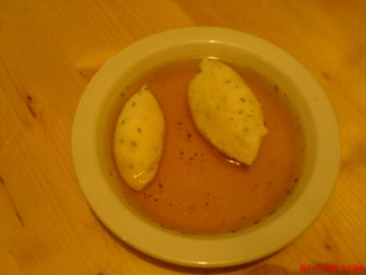 Griesnockerl Suppe - Rezept