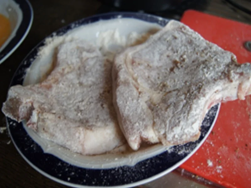 Rezept: Stielkotelett mit grünen Bohnen und Kartoffel Wedges Bild Nr. 14394 Stielkotelett mit grünen Bohnen und Kartoffel Wedges - Rezept - Bild Nr. 14394