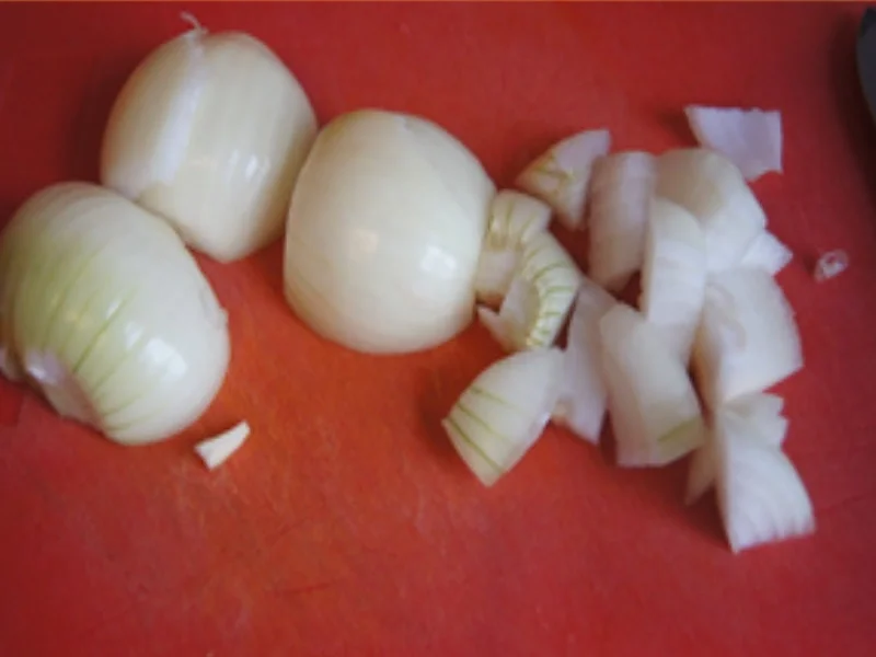 Schweinegulasch mit gemischten Gemüse und Drillingen - Rezept - Bild Nr. 14402