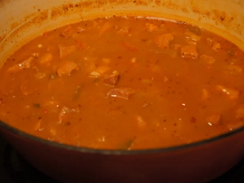 Schweinegulasch mit gemischten Gemüse und Drillingen - Rezept - Bild Nr. 14427