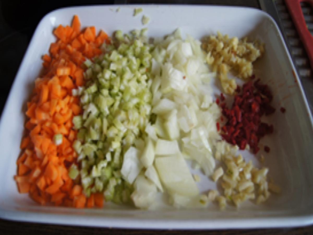 Gnocchi mit Rindermett, Gemüse und Waldpilzen - Rezept - Bild Nr. 4