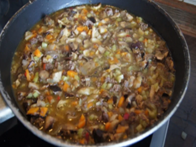 Gnocchi mit Rindermett, Gemüse und Waldpilzen - Rezept - Bild Nr. 12