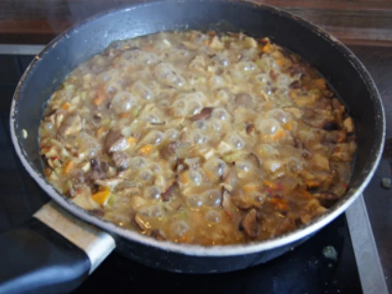 Gnocchi mit Rindermett, Gemüse und Waldpilzen - Rezept - Bild Nr. 13