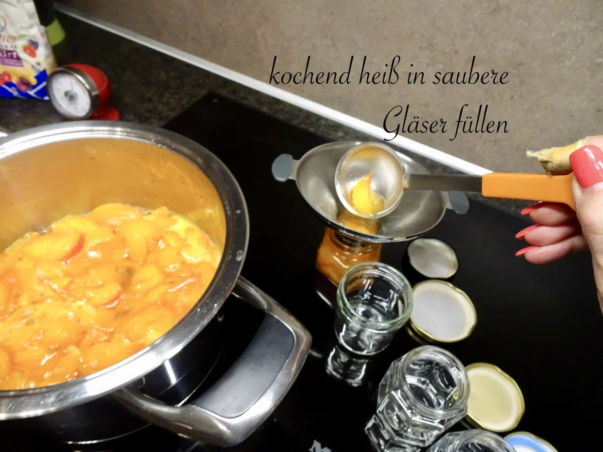 Marillen Gewürzkompott - in Gläser eingelegt - Rezept - Bild Nr. 14397