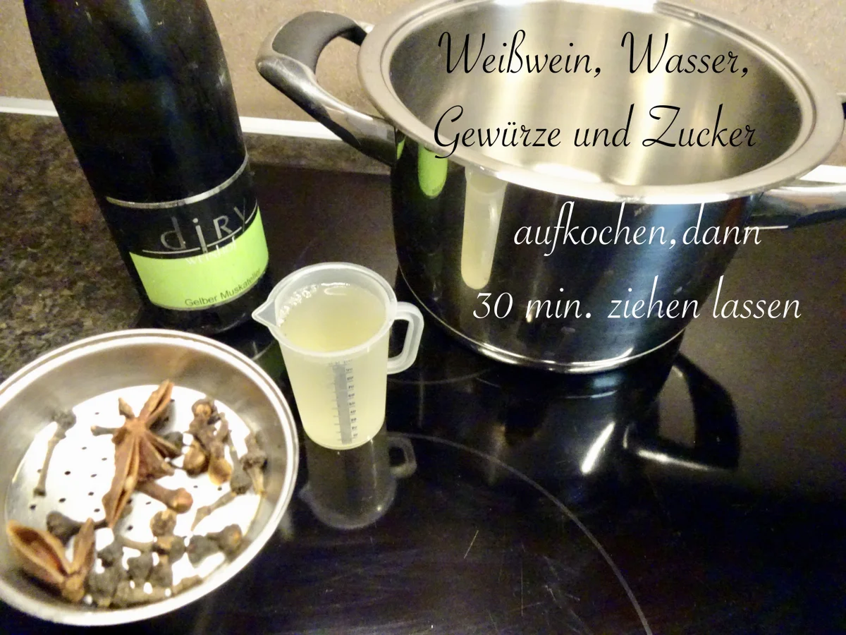 Marillen Gewürzkompott - in Gläser eingelegt - Rezept - Bild Nr. 14400