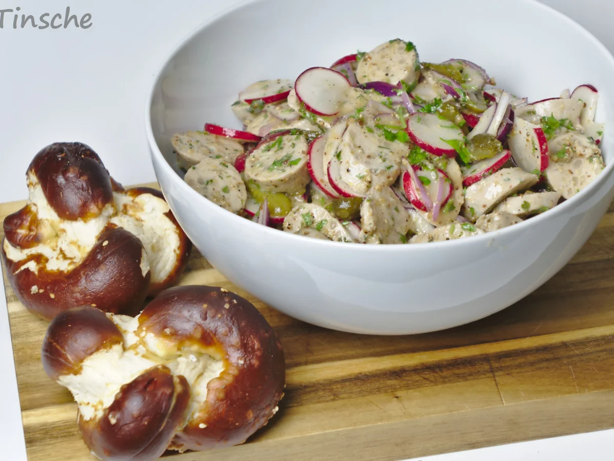 Rezept: Weißwurst-Salat Bild Nr. 14400 Weißwurst-Salat - Rezept - Bild Nr. 14400
