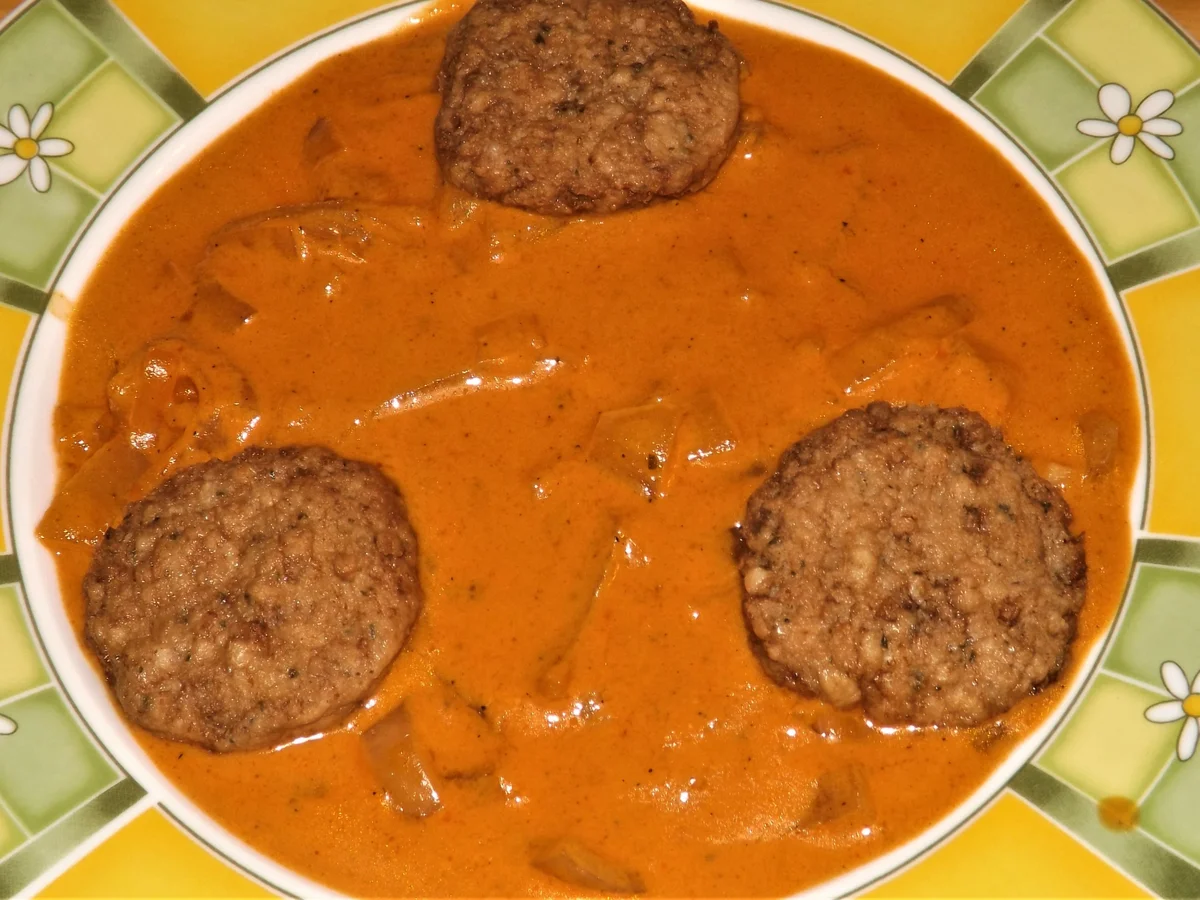 Rotes Zwiebel-Frischkäse-Gemüse - Rezept - Bild Nr. 14396