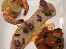 Caponata Siciliana mit Vitello Tonato und eingelegten Scampi - Rezept - Bild Nr. 2
