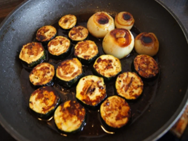 Nackensteak mit Zucchini-Zwiebel-Beilage - Rezept - Bild Nr. 4