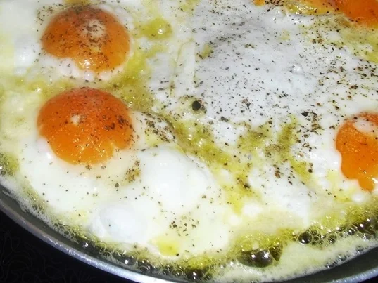 Zanderfilet mit deftigem Spinat und Spiegelei - Rezept - Bild Nr. 14419