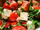 Rezept: Tomatensalat mit Schafskäse und Wilde Rauke Bild Nr. 14428 Tomatensalat mit Schafskäse und Wilde Rauke - Rezept - Bild Nr. 14428