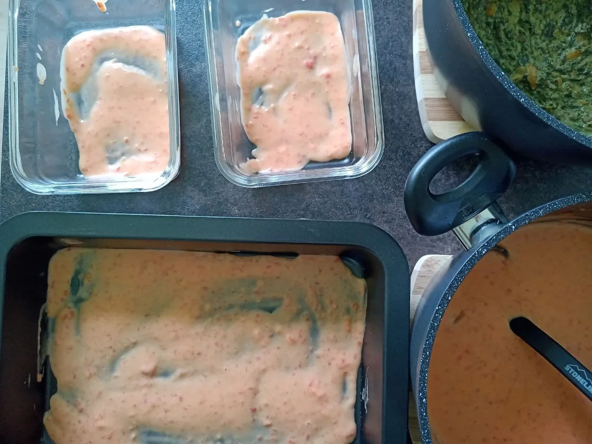 Rezept: Gemüse Lasagne mit Spinat und Champignons Bild Nr. 14456 Gemüse Lasagne mit Spinat und Champignons - Rezept - Bild Nr. 14456