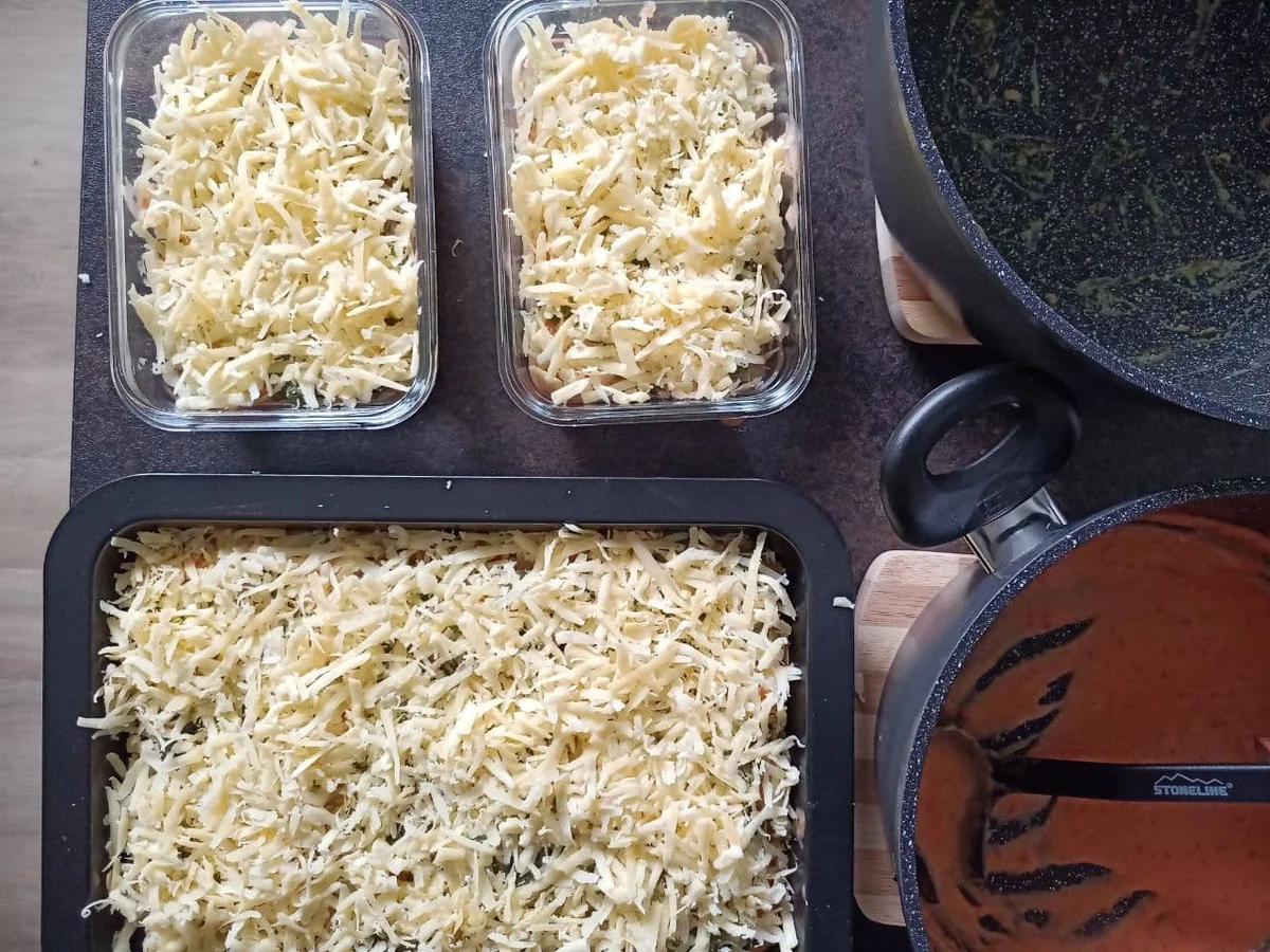 Rezept: Gemüse Lasagne mit Spinat und Champignons Bild Nr. 14459 Gemüse Lasagne mit Spinat und Champignons - Rezept - Bild Nr. 14459