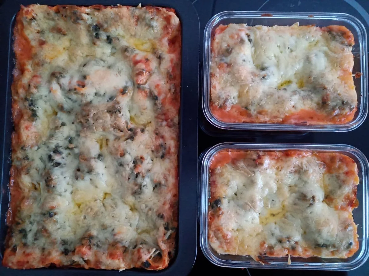 Rezept: Gemüse Lasagne mit Spinat und Champignons Bild Nr. 14461 Gemüse Lasagne mit Spinat und Champignons - Rezept - Bild Nr. 14461