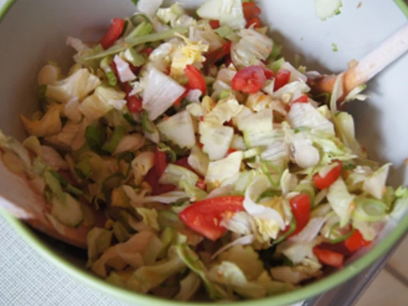 Bandnudelpasta mit Waldpilzen und gemischten Salat - Rezept - Bild Nr. 13