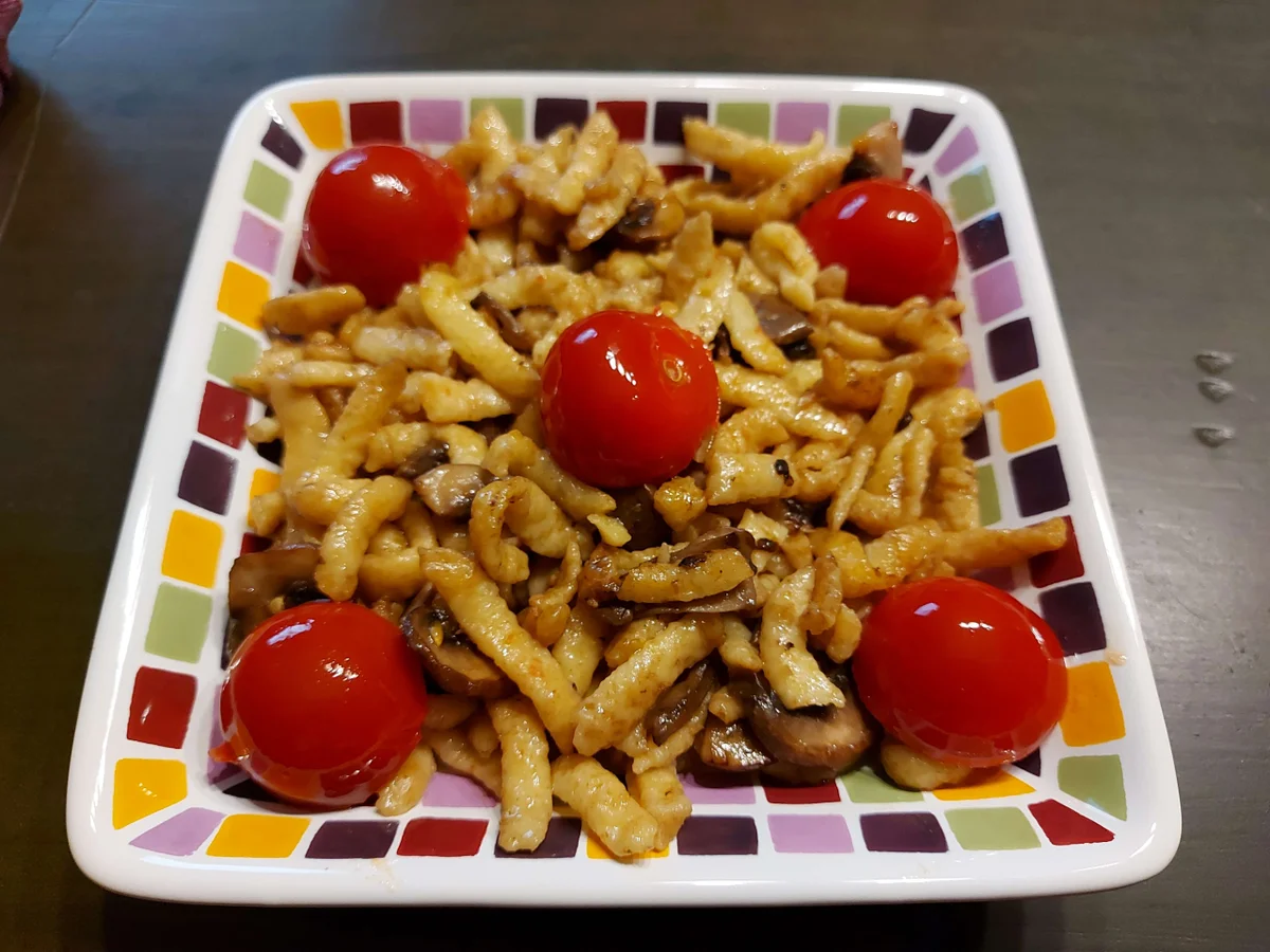 Rezept: Spätzle mit Champignons Bild Nr. 14456 Spätzle mit Champignons - Rezept - Bild Nr. 14456