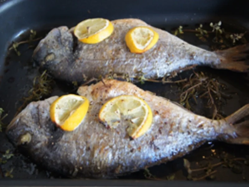 Rezept: Gebackene Dorade mit Zucchini-Spaghetti Bild Nr. 5 Gebackene Dorade mit Zucchini-Spaghetti - Rezept - Bild Nr. 5