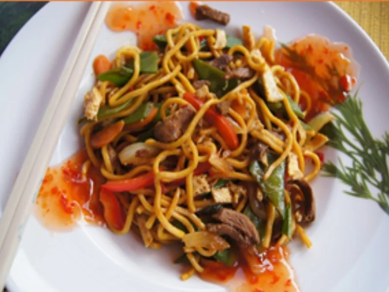 Rezept: Nudeln chow mein Bild Nr. 2 Nudeln chow mein - Rezept - Bild Nr. 2
