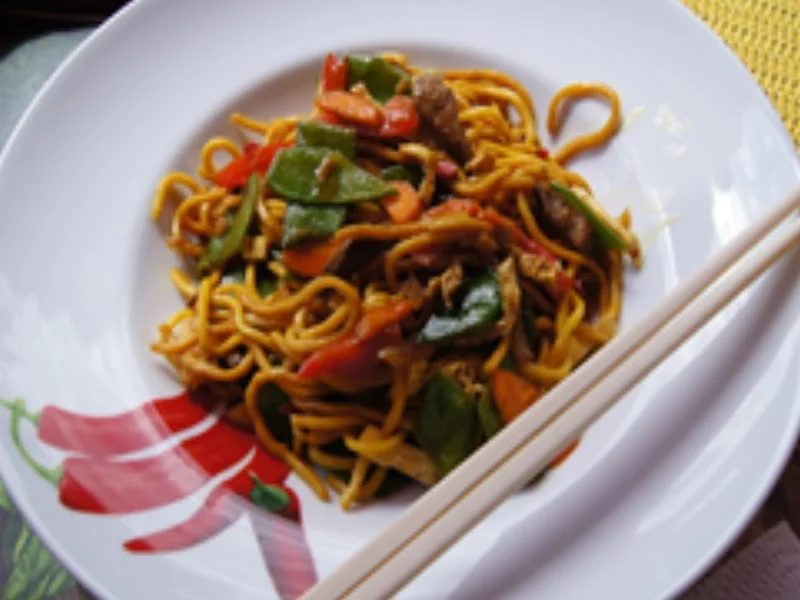Rezept: Nudeln chow mein Bild Nr. 14489 Nudeln chow mein - Rezept - Bild Nr. 14489