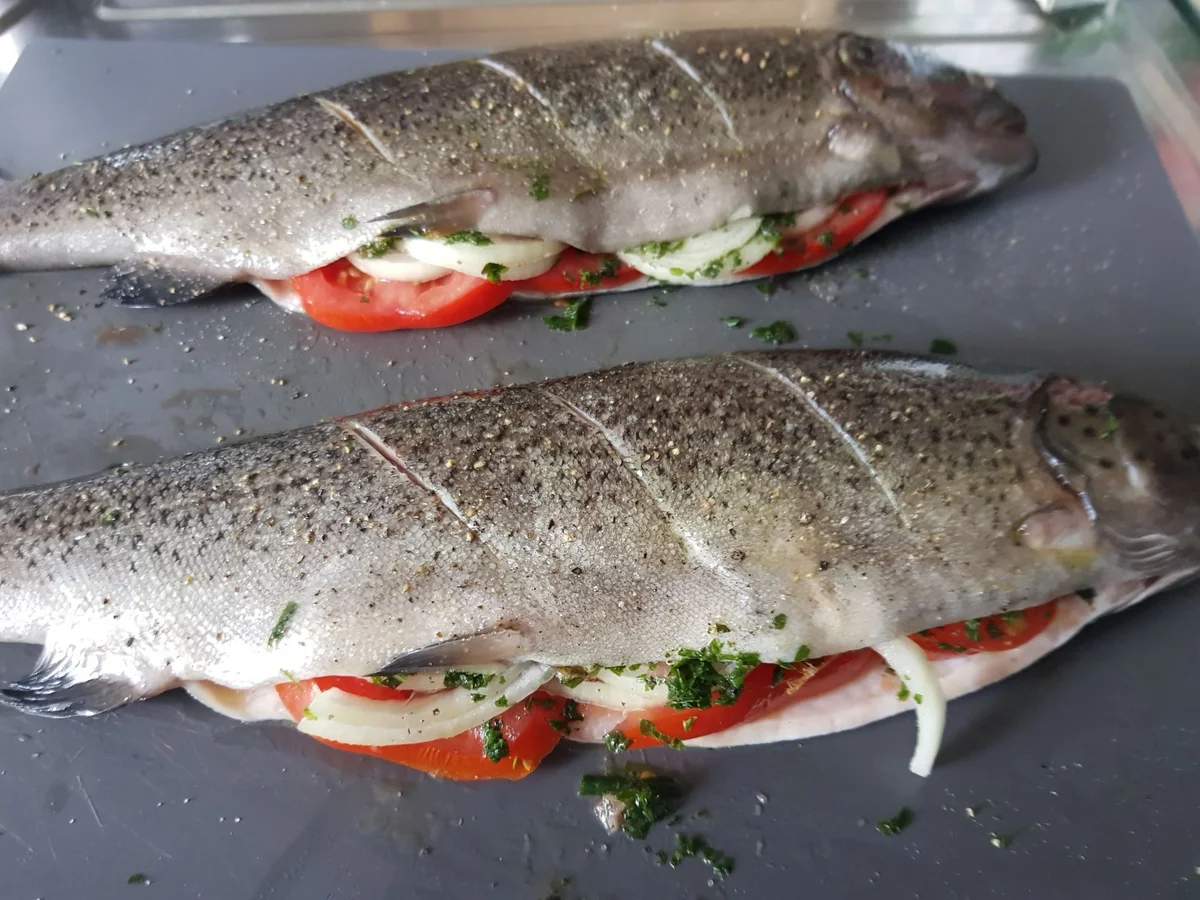 Forelle im Pizza-Teigmantel - Rezept - Bild Nr. 14497