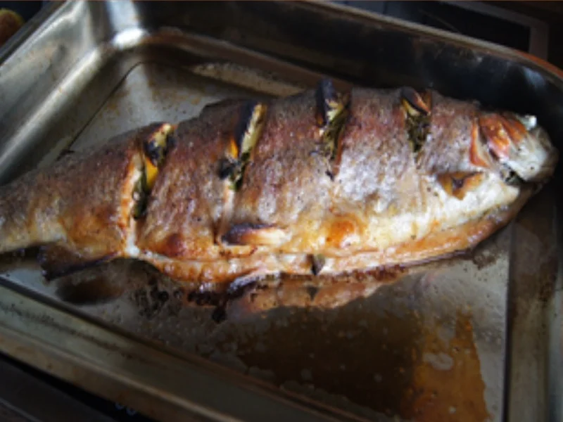 Backofen-Lachsforelle mit Rosmarin-Drillingen und Rote-Bete-Salat - Rezept - Bild Nr. 7