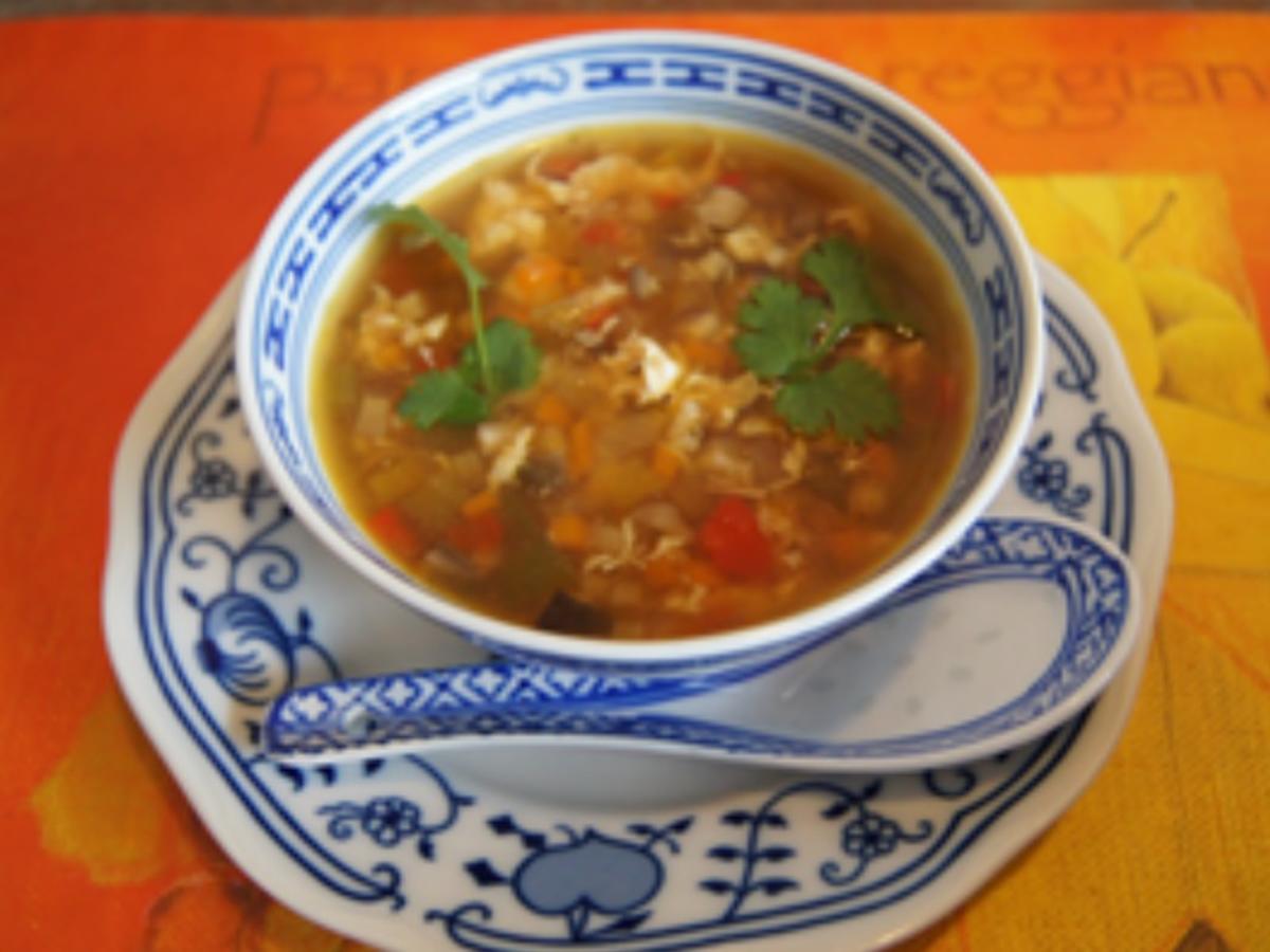 Chinesische Suppe süß-sauer - Rezept mit Bild - kochbar.de