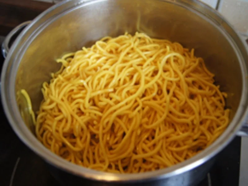 Mie-Nudeln mit Gemüsemix, Ei und ausgebackenen Hähnchennuggets - Rezept - Bild Nr. 14514