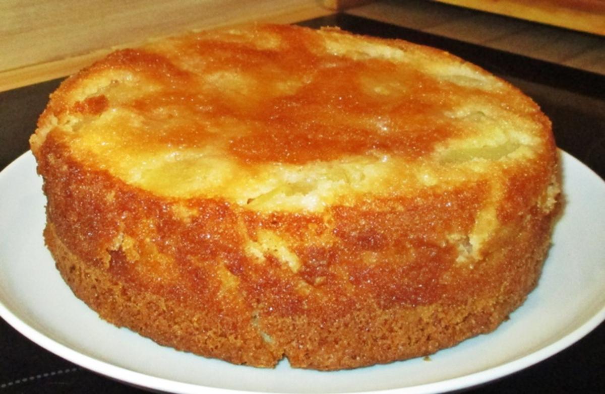 Apfel-Polenta-Kuchen - kulinarische Weltreise - Rezept - Bild Nr. 14516