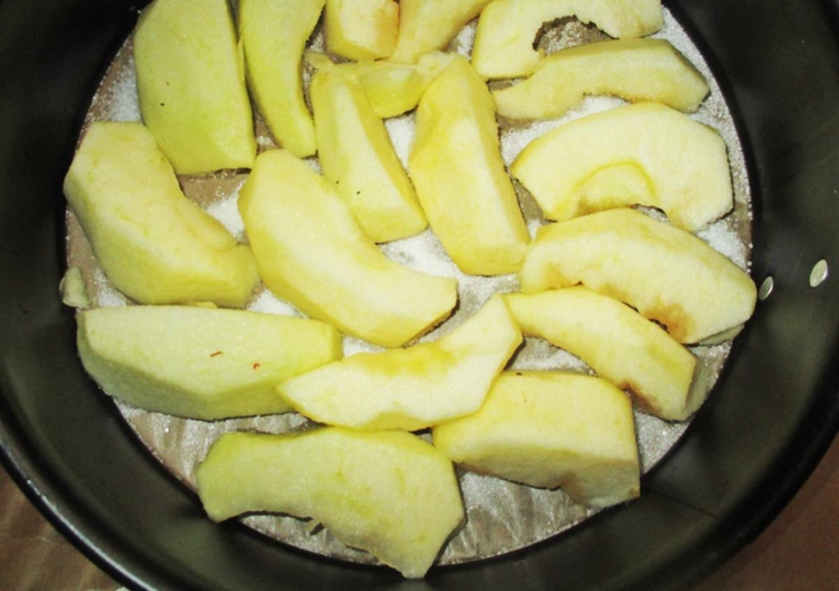 Apfel-Polenta-Kuchen - kulinarische Weltreise - Rezept - Bild Nr. 14520