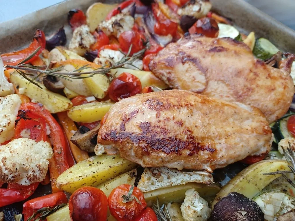 Gemüse aus dem Ofen mit Dip - Rezept - Bild Nr. 14513