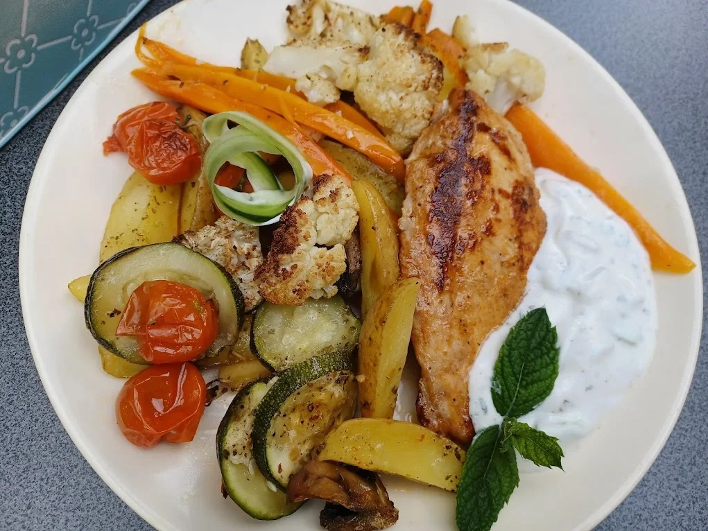 Gemüse aus dem Ofen mit Dip - Rezept - Bild Nr. 14526