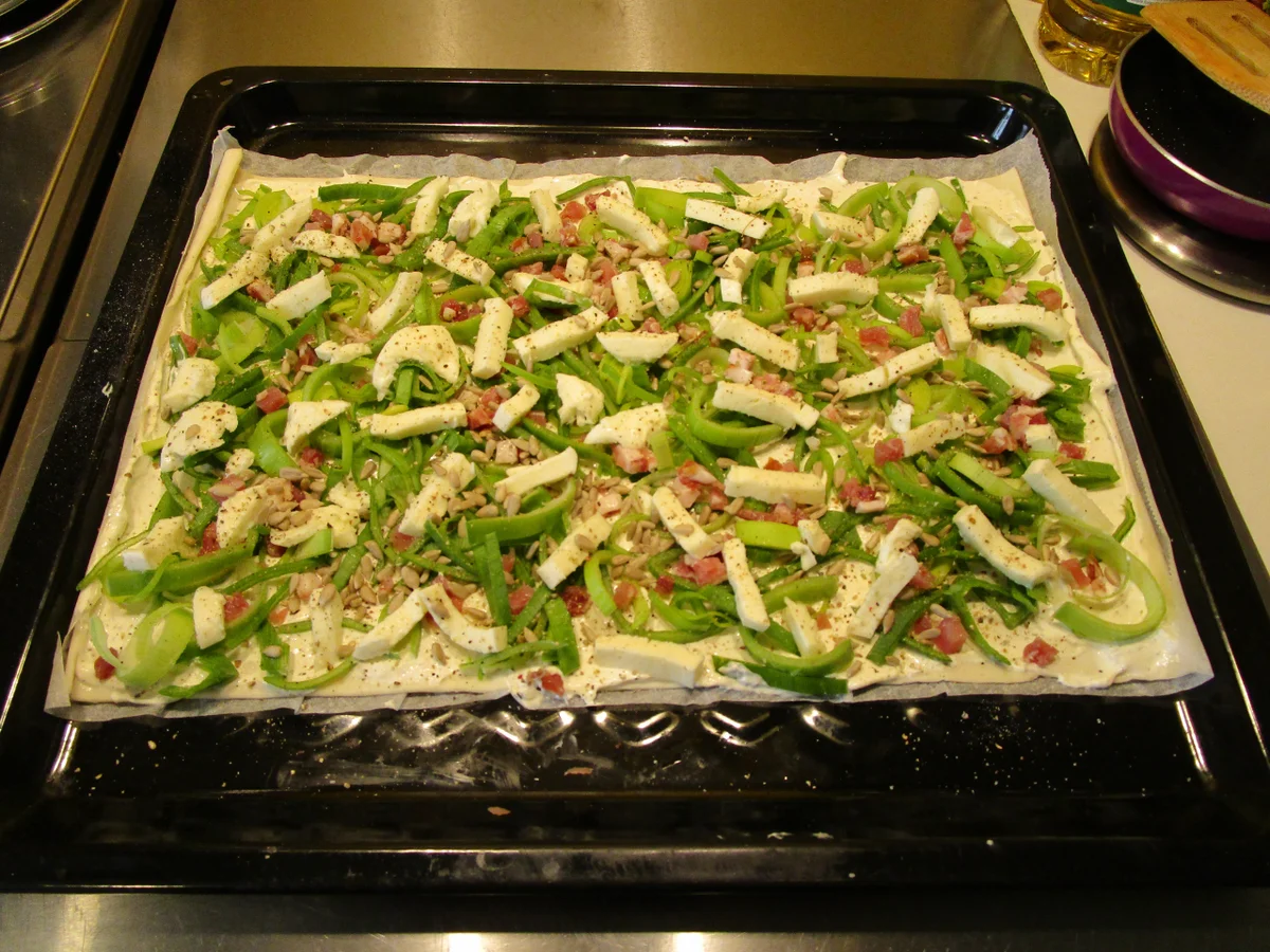 Lauchflammkuchen - Rezept - Bild Nr. 14514