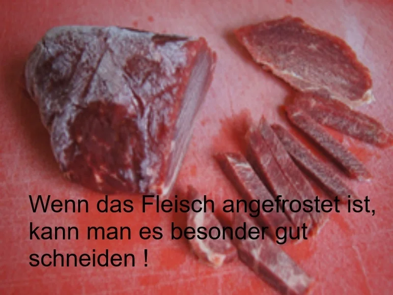 Rindfleisch mit Zwiebeln, Bambus und Basmatireis - Rezept - Bild Nr. 14514