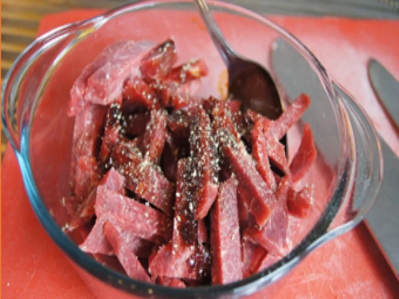 Rindfleisch mit Zwiebeln, Bambus und Basmatireis - Rezept - Bild Nr. 14516