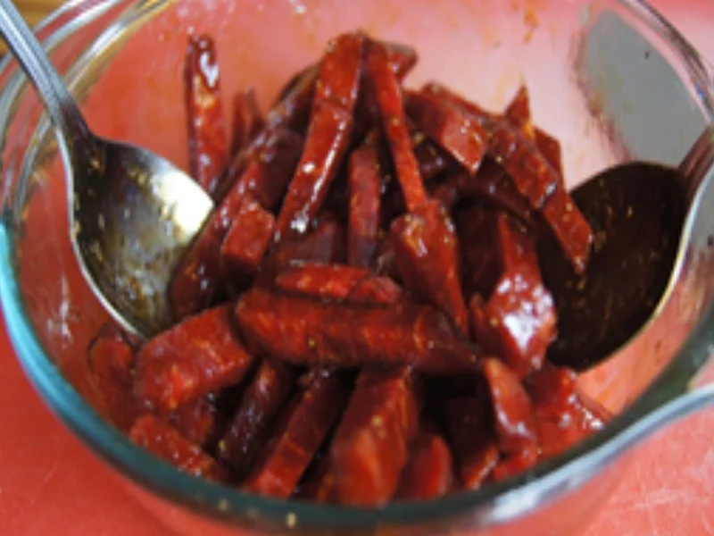 Rindfleisch mit Zwiebeln, Bambus und Basmatireis - Rezept - Bild Nr. 14517