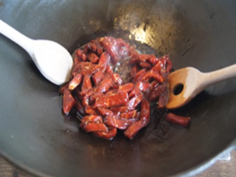 Rindfleisch mit Zwiebeln, Bambus und Basmatireis - Rezept - Bild Nr. 14520