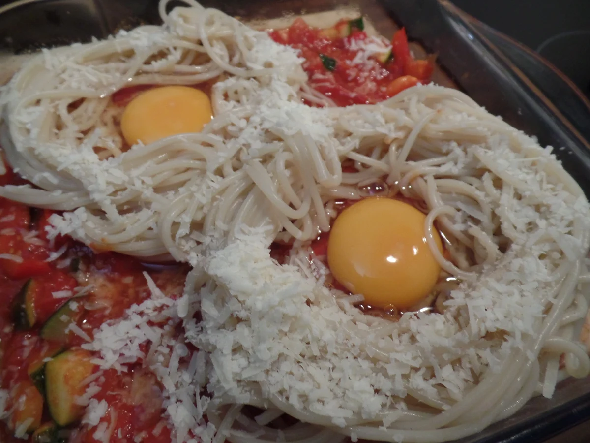 Spaghetti-Shakshuka - Rezept - Bild Nr. 14521