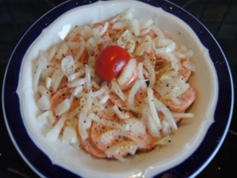 Rezept: Tschechischer Wurstsalat Bild Nr. 6 Tschechischer Wurstsalat - Rezept - Bild Nr. 6