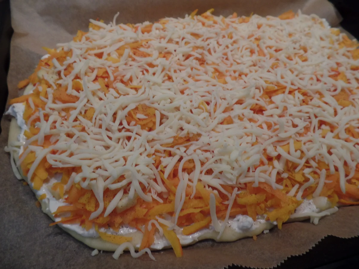 Kürbis-Möhren-Pizza - Rezept - Bild Nr. 14530