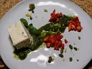 Pistazienparfait mit Basilikumpesto und Erdbeeren - Rezept - Bild Nr. 2
