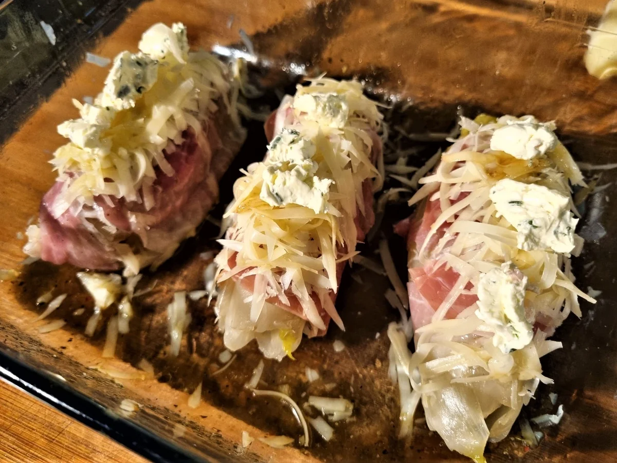 Rosa gebratene Kalbshüfte auf Pfifferlingen - Rezept - Bild Nr. 14535