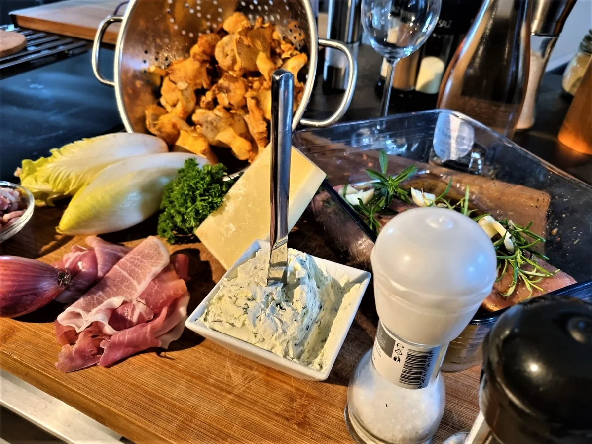 Rosa gebratene Kalbshüfte auf Pfifferlingen - Rezept - Bild Nr. 14537