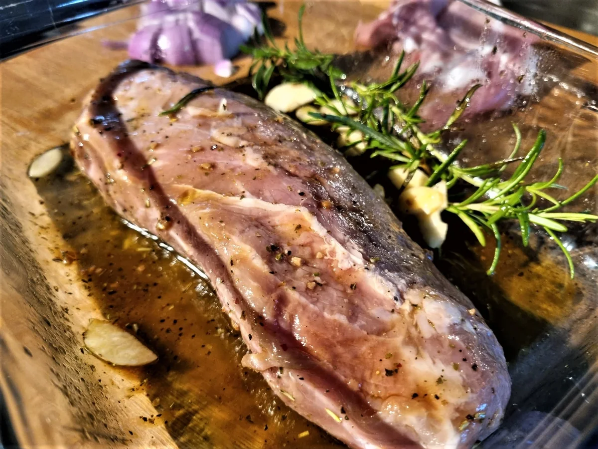 Rosa gebratene Kalbshüfte auf Pfifferlingen - Rezept - Bild Nr. 14536