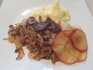 Leber Berliner Art mit "Kartoffelpü" - Rezept - Bild Nr. 14549