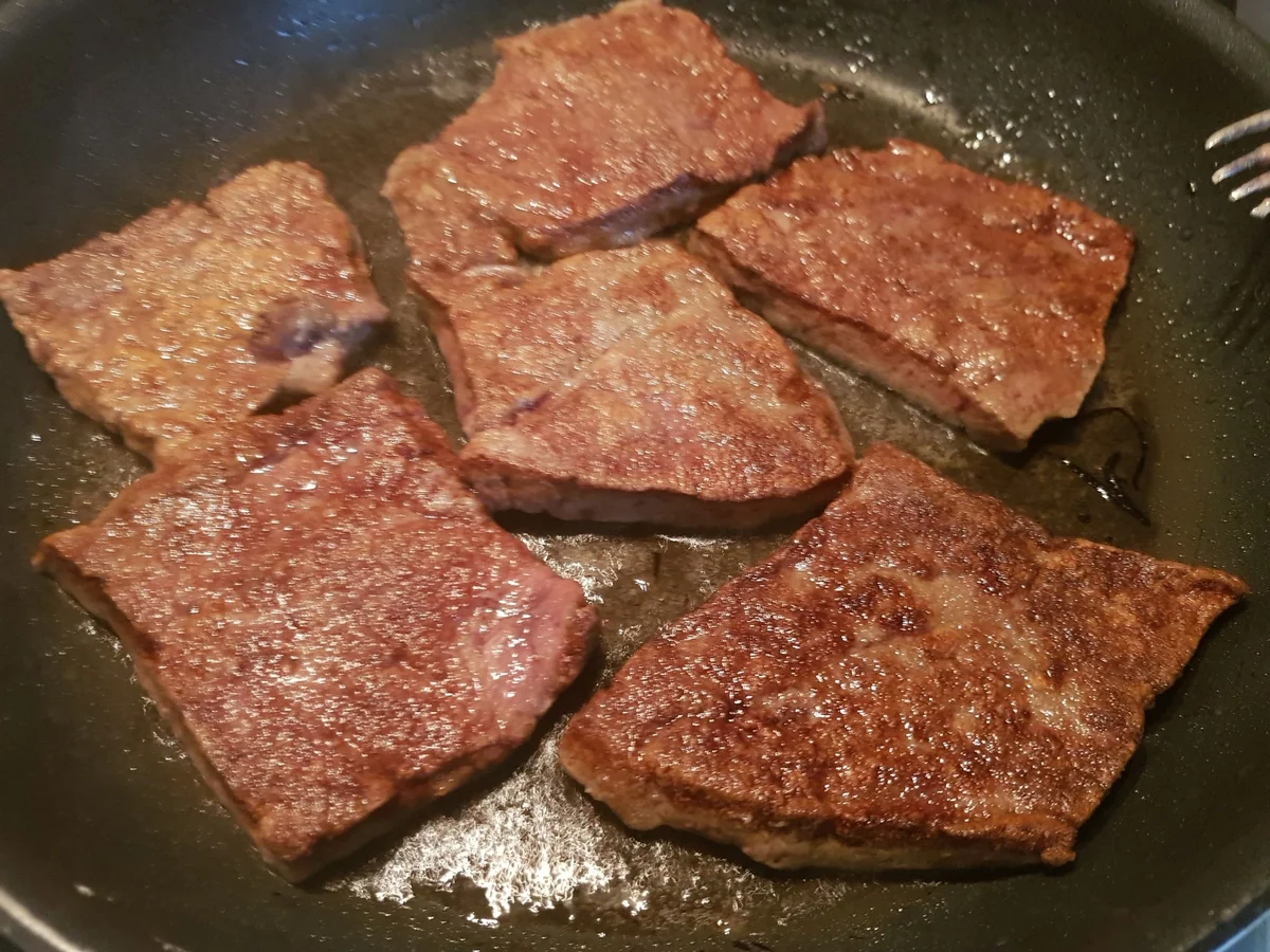 Leber Berliner Art mit "Kartoffelpü" - Rezept - Bild Nr. 14550